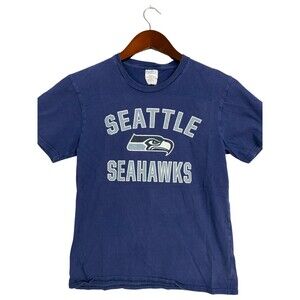 Seattle Seahawks T Shirt Youth L Navy Blue NFL Football Logo Port Company